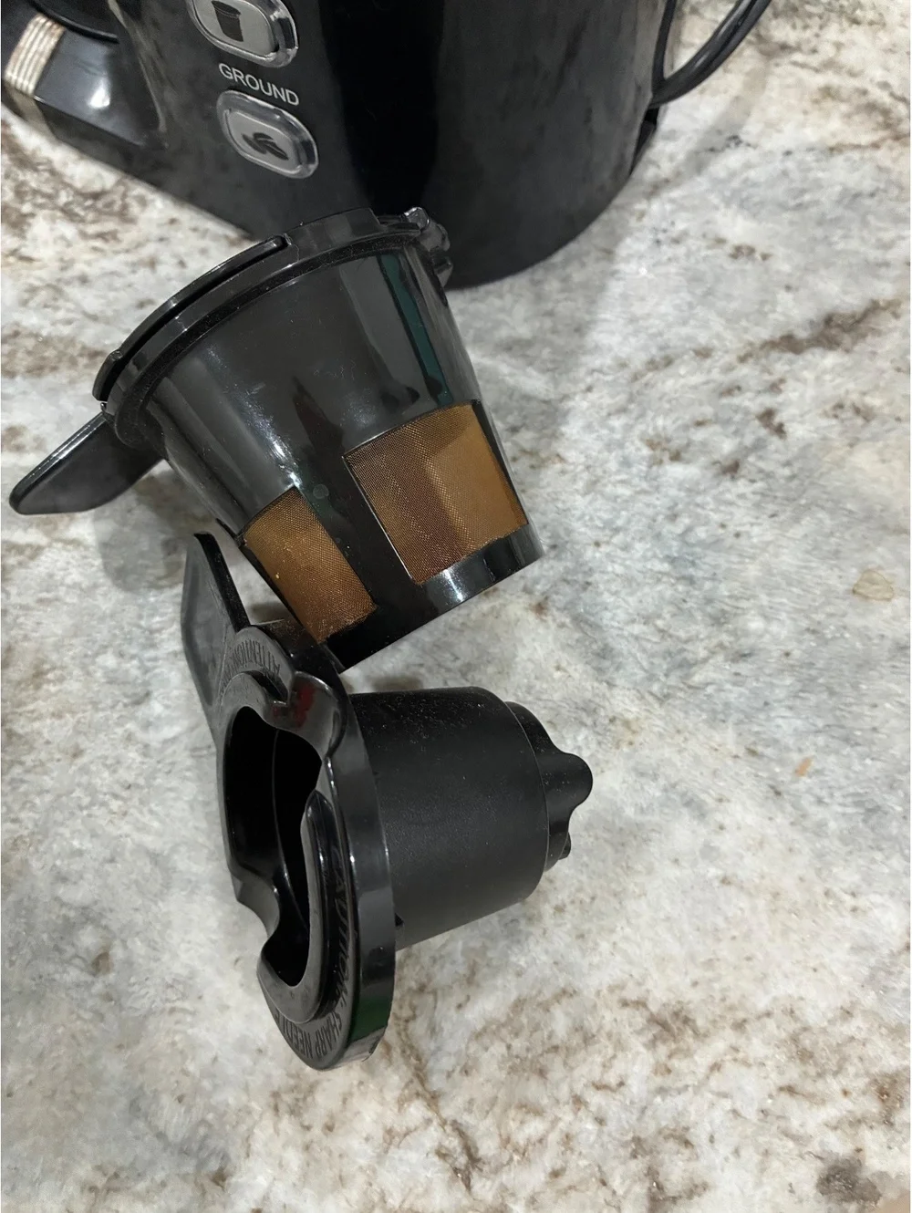 Sharp Coffee Maker with Capsule and Ground Coffee Options Black